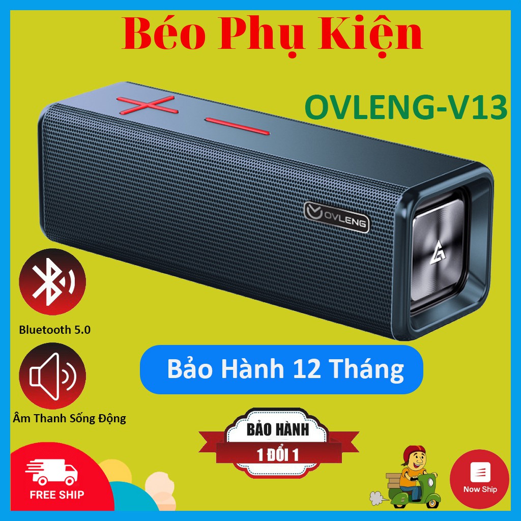 Loa Bluetooth V13 âm thanh siêu trầm, pin trâu, nghe nhạc hay - Loa Bluetooth Mini | BH 6 Tháng