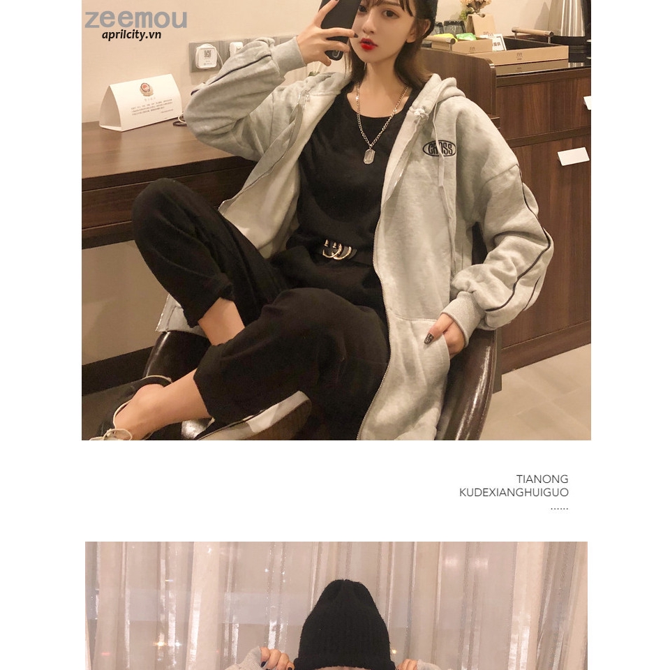 Áo hoodie in chữ phong cách Hàn Quốc năng động trẻ trung dành cho nữ | BigBuy360 - bigbuy360.vn