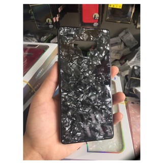 Ốp lưng kính cường lực Galaxy Note 9 họa tiết vân đá thời trang