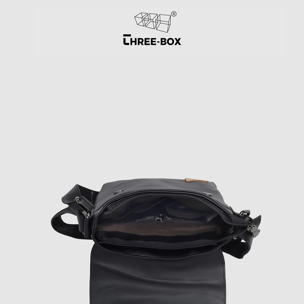 Túi da đeo chéo Three-Box chính hãng | MS3566