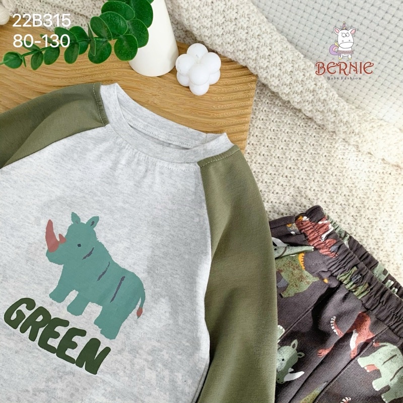 Bộ dài tay Bernie thu đông cho bé trai