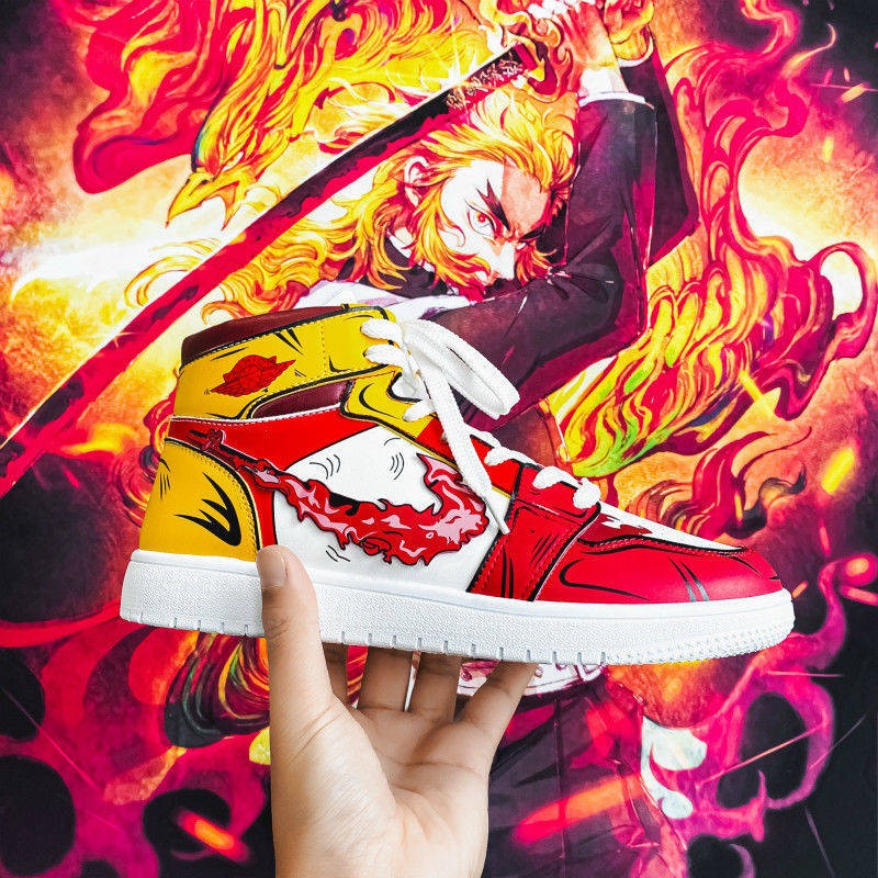 Giày hình nam Demon Slayer jordan Anime thời trang cổ cao sneaker | BigBuy360 - bigbuy360.vn