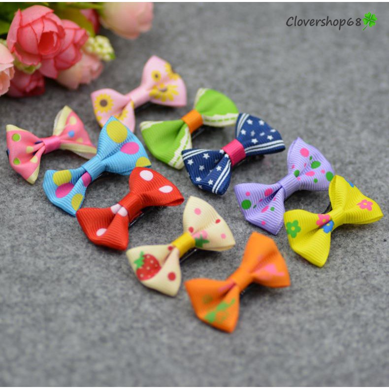 kẹp tóc nơ vải cho bé  Clovershop68