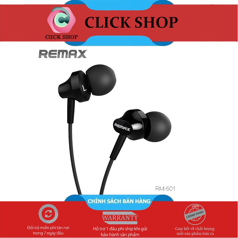 Tai nghe Remax RM-501- Tai nghe dây remax 501