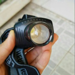 Đèn Pin Đội Đầu 1 bóng to dùng pin AAA siêu sáng
