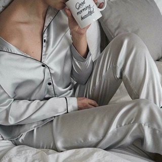 Bộ Pijama lụa Satin Victoria 's Secret [szS]