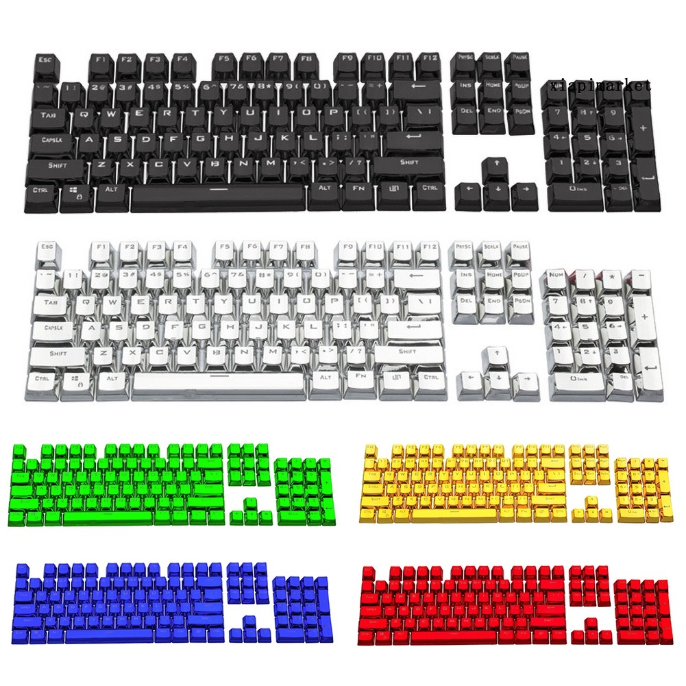 LOP_104Pcs/Set ABS Stylish Backlight Key Caps Replacement for Mechanical Keyboards