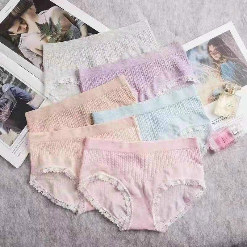 Hộp 5 chiếc quần lót cot ton co giãn đàn hồi tốt