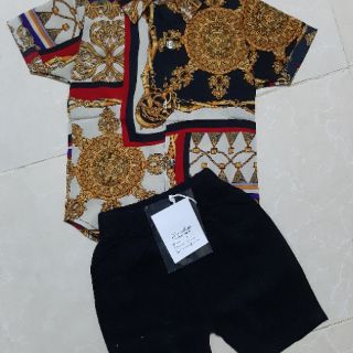 Set áo sơ mi lụa quần kaki (10-20kg)