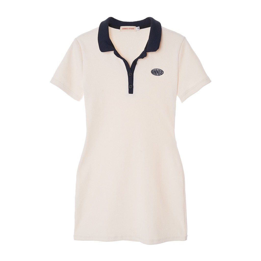 Anniegals - Đầm polo màu kem - Polo Beige Dress | BigBuy360 - bigbuy360.vn