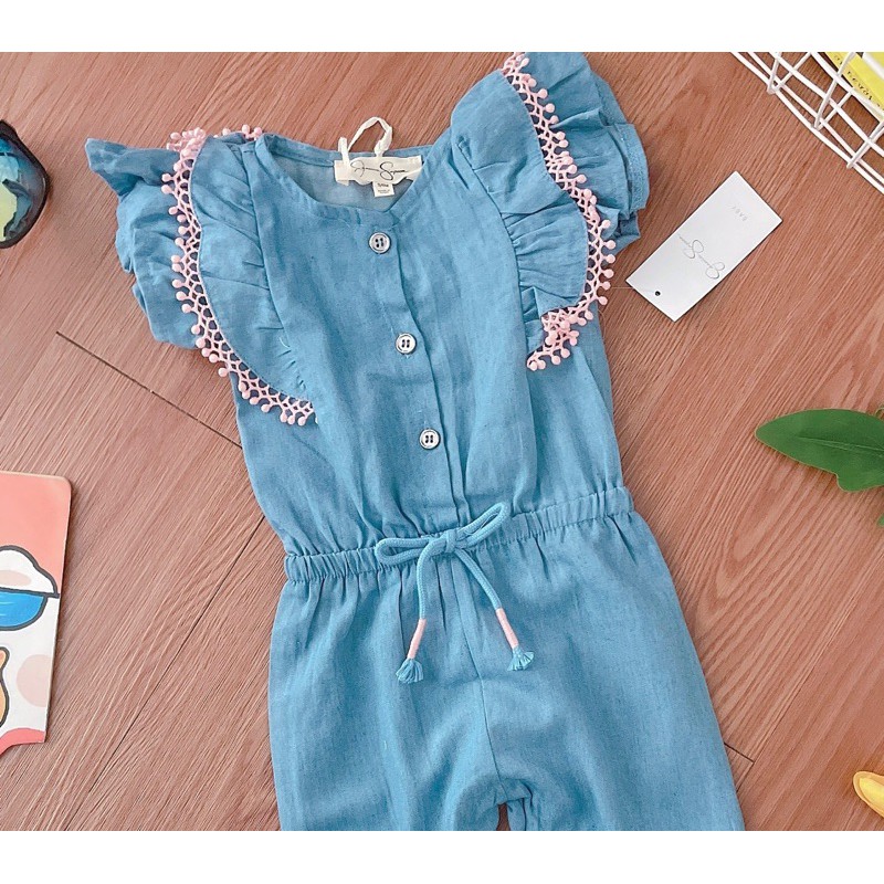 Jumsuit denim mềm - RABBITSHOP