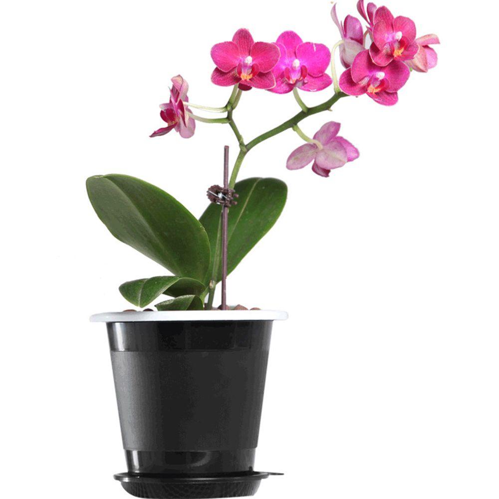 Chậu Trồng Hoa Lan Hai Lớp Bằng Nhựa Chất Lượng Cao
