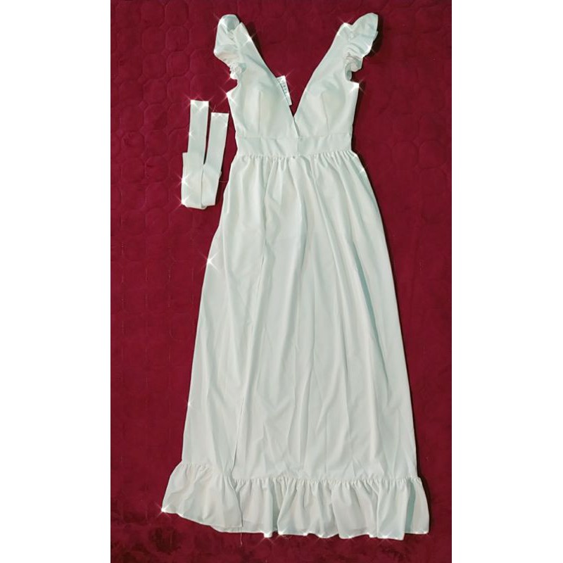 Đầm Vintage Tay Cánh Tiên Cổ V Hở Lưng SEXY Quyến Rũ kèm hình ảnh thật | BigBuy360 - bigbuy360.vn