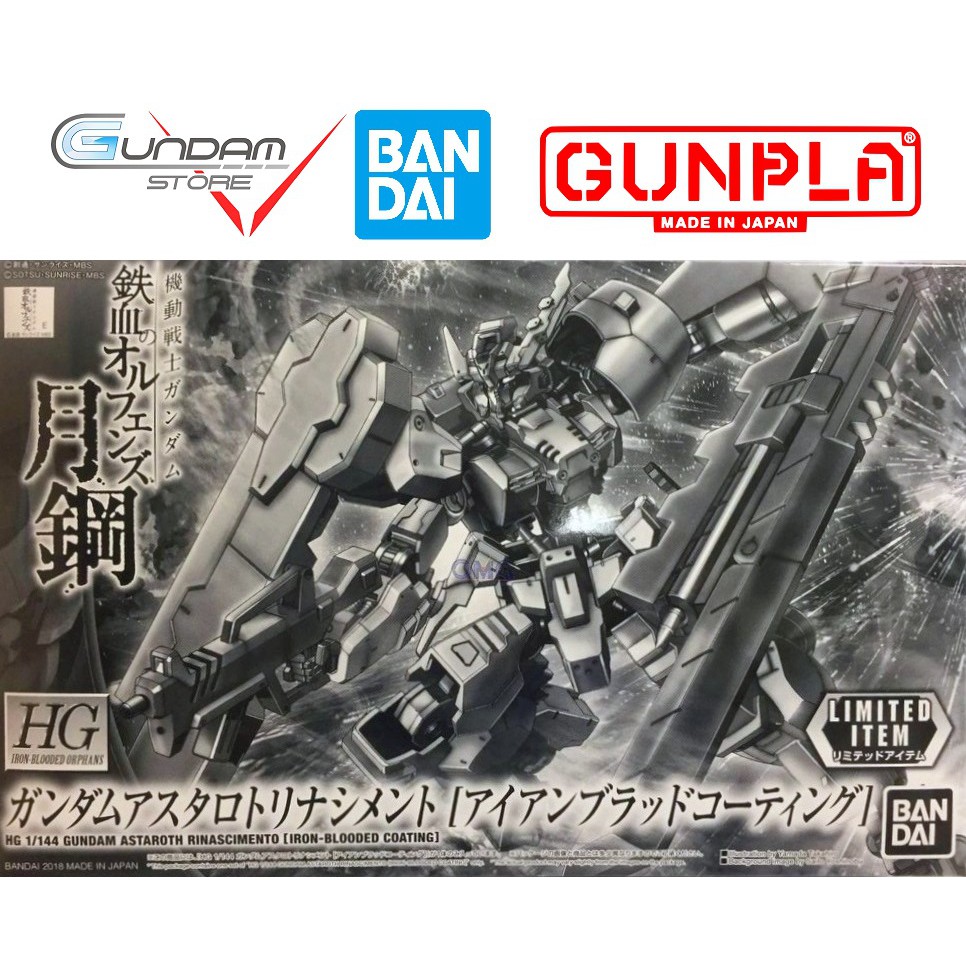 Mô Hình Gundam HG Astaroth Rinascimento Iron Blooded Coating Bandai 1/144 Hgibo Đồ Chơi Lắp Ráp Anime Nhật