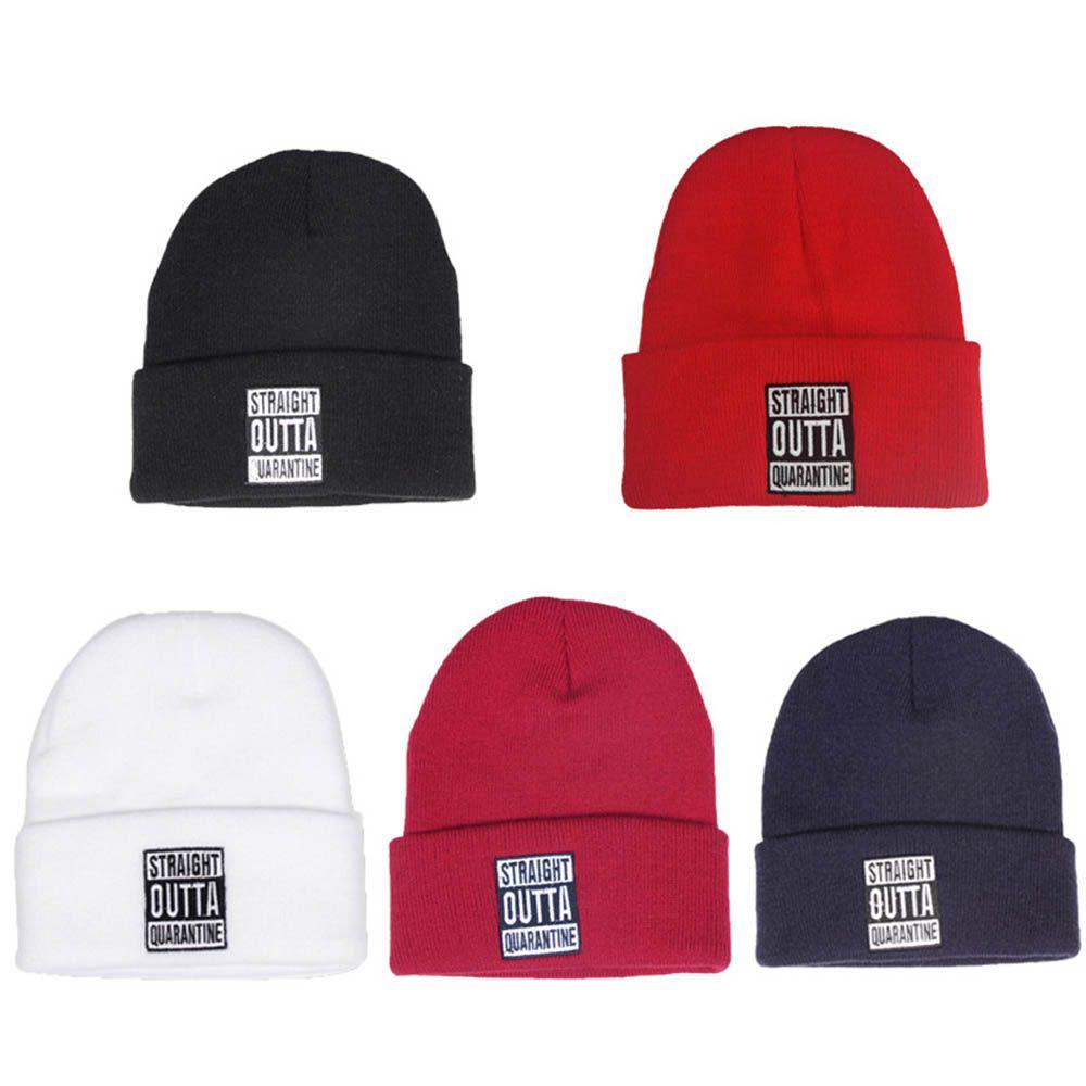 ORIENTLII Mũ Beanie Dệt Kim Mềm Thêu Họa Tiết Thời Trang Thu Đông Cho Nam Và Nữ