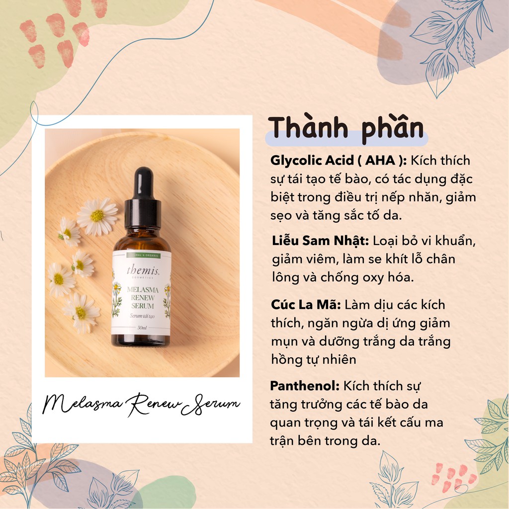 Serum tái tạo phục hồi chuyên sâu Themis Melasma Renew Serum 30ml | BigBuy360 - bigbuy360.vn