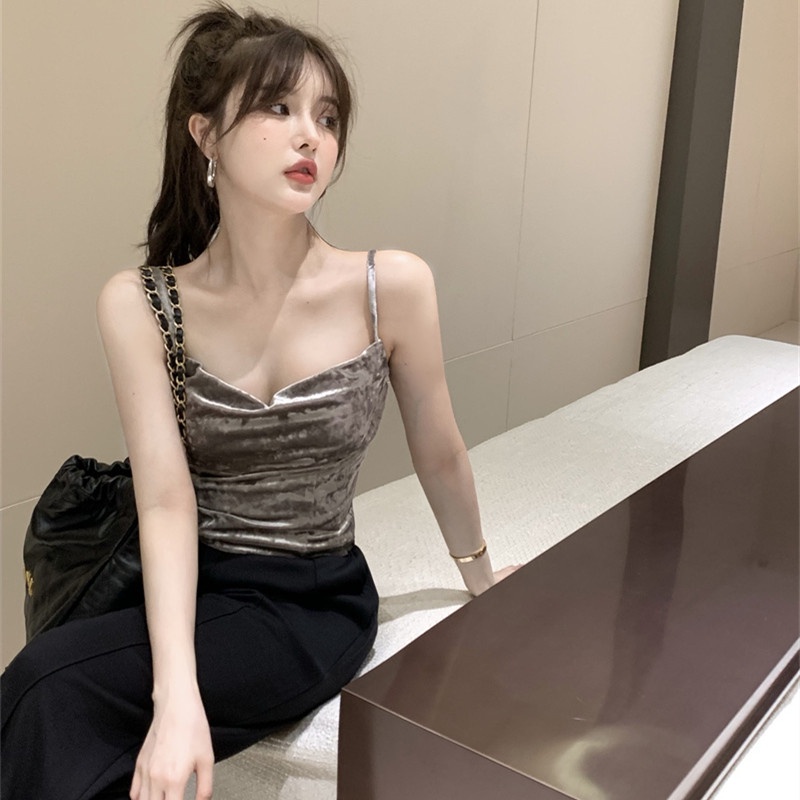 Áo Dây Nhung Cổ Yếm