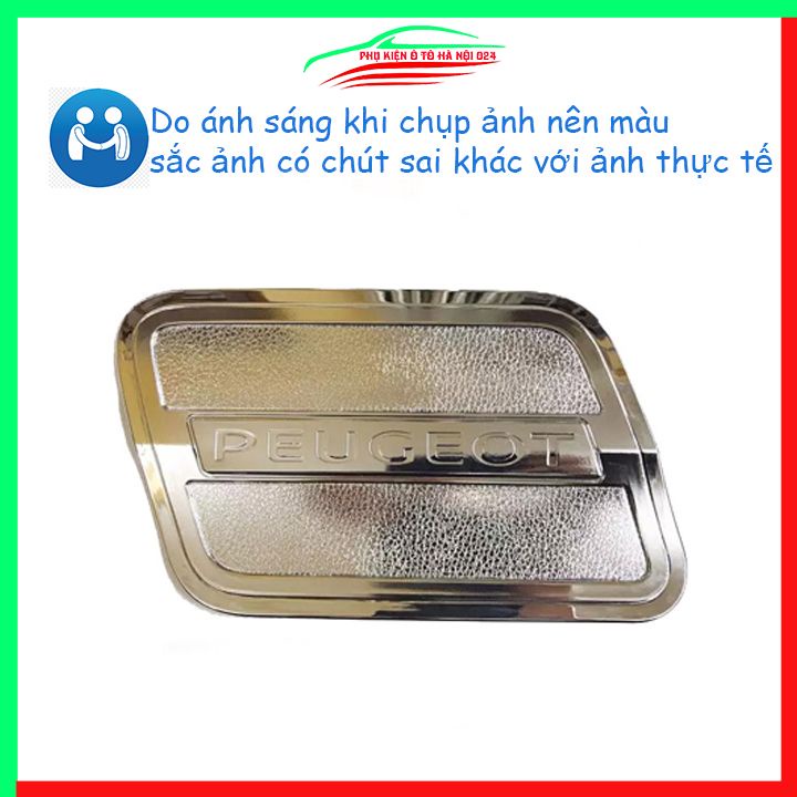 Ốp nắp xăng Peugeot 3008 2020-2023 mạ crom bảo vệ chống trầy trang trí ô tô