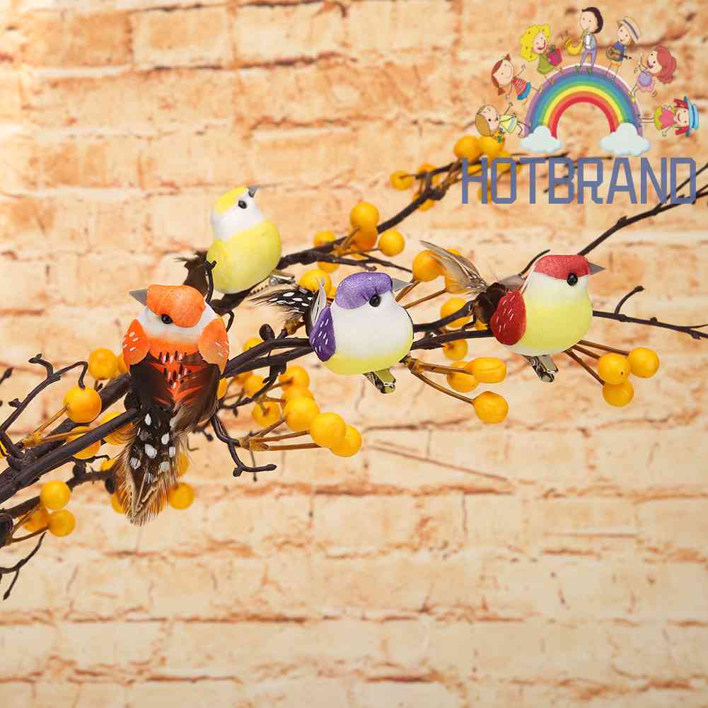 Set 12 Mô Hình Chim Giả Trang Trí Sân Vườn