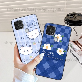 Ốp Oppo A15 / A15s in hình caro gấu vịt cute dễ thương, đầy đáng yêu