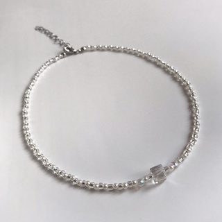 Dây Chuyền Pha Lê Vuông Bling Bling