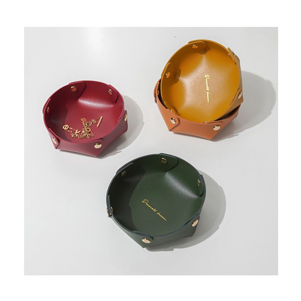 Hộp Da PU Đựng Chìa Khóa/Trang Sức Để Bàn Nhiều Màu Sắc Phong Cách Bắc Âu