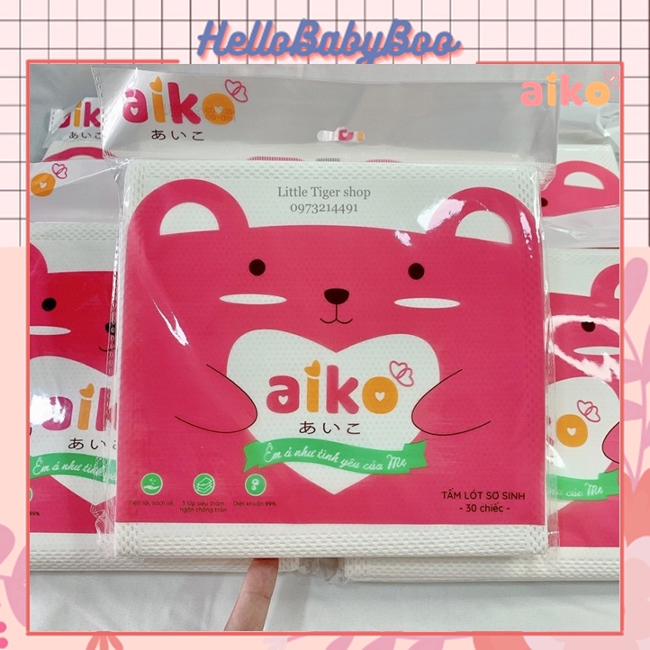 TẤM LÓT SU CHO BÉ SƠ SINH AIKO - Gói 30 Miếng