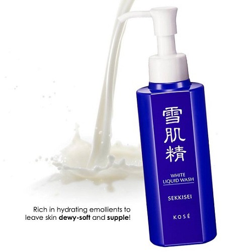 Sữa rửa mặt Kose Sekkisei White Milky Wash 140ml dưỡng ẩm trắng da