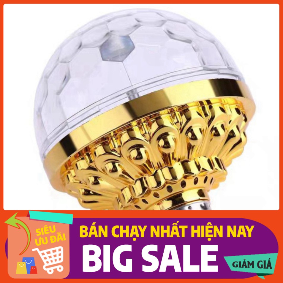 [FREE SHIP] Đèn LED Vũ Trường Xoay 7 Màu Cảm Ứng Nhạc Bx Electronics