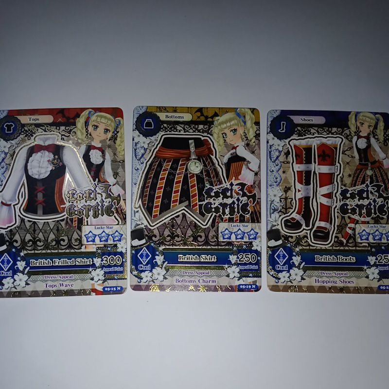 Thẻ aikatsu / Bộ Kẹo Mút aikatsu gothic (Bộ Anh Quốc)!! Yurika toudo!!