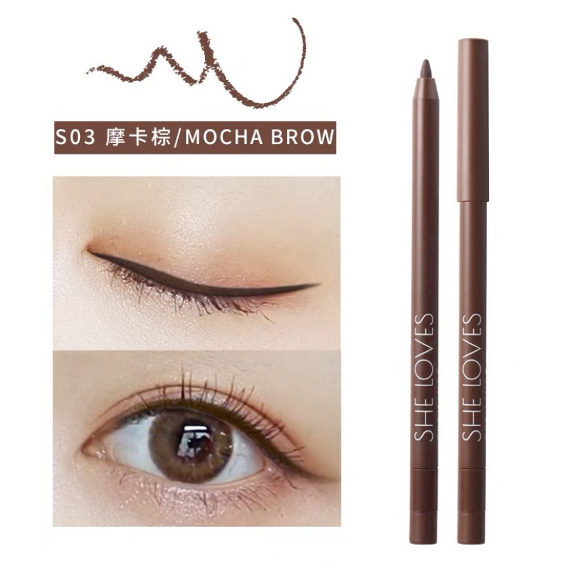 GEL KẺ MẮT SHE LOVES, EYELINER SIÊU MẢNH NHIỀU MÀU HIỆN ĐẠI, DỄ VẼ KHÔNG LEM, KHÔNG TRÔI, CHỐNG THẤM NƯỚC