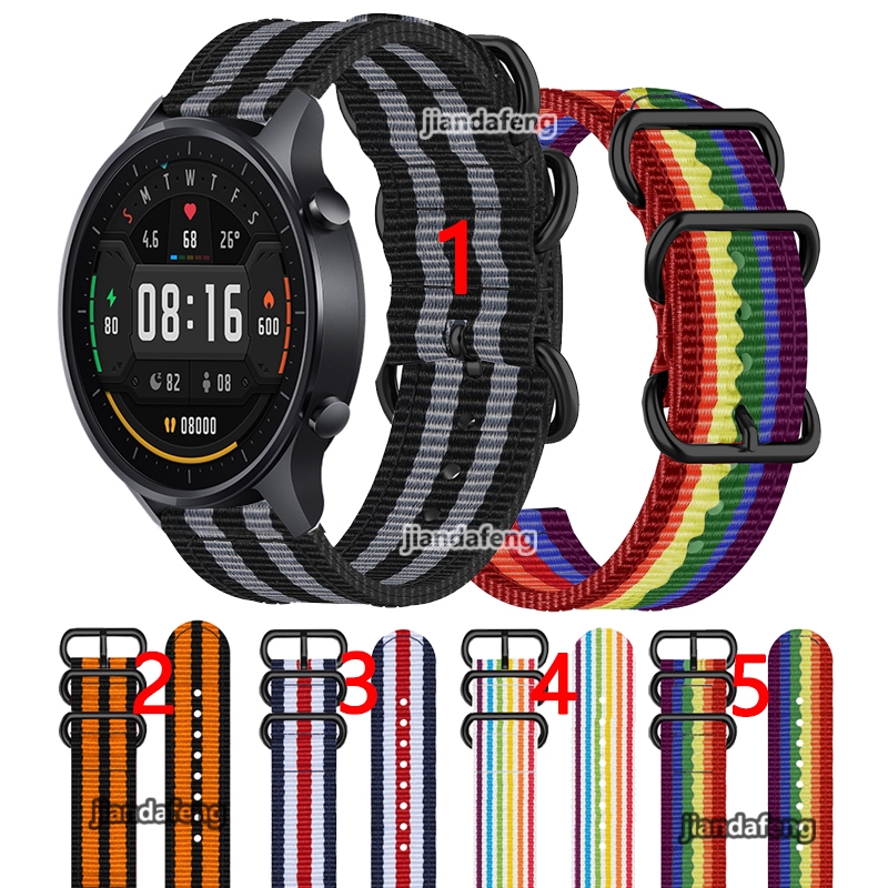 Dây đeo nhiều màu chất liệu nylon cho Xiaomi Mi Watch Color