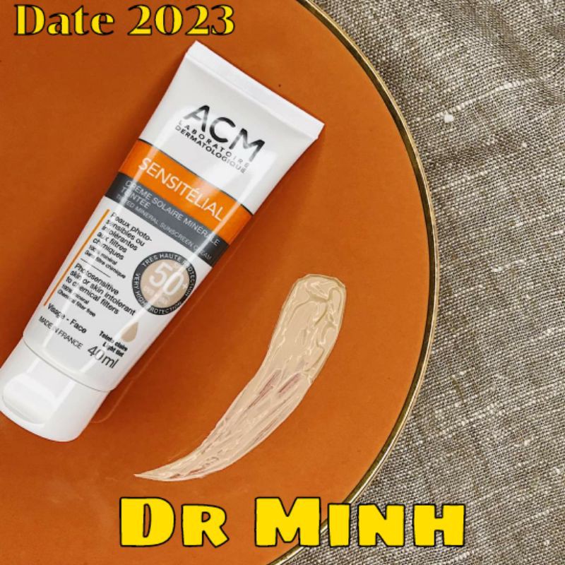 [Date 2023] Kem chống nắng Acm Sensitelial Sunscreen SPF 50+ 40ml cho da thường và nhạy cảm của Pháp