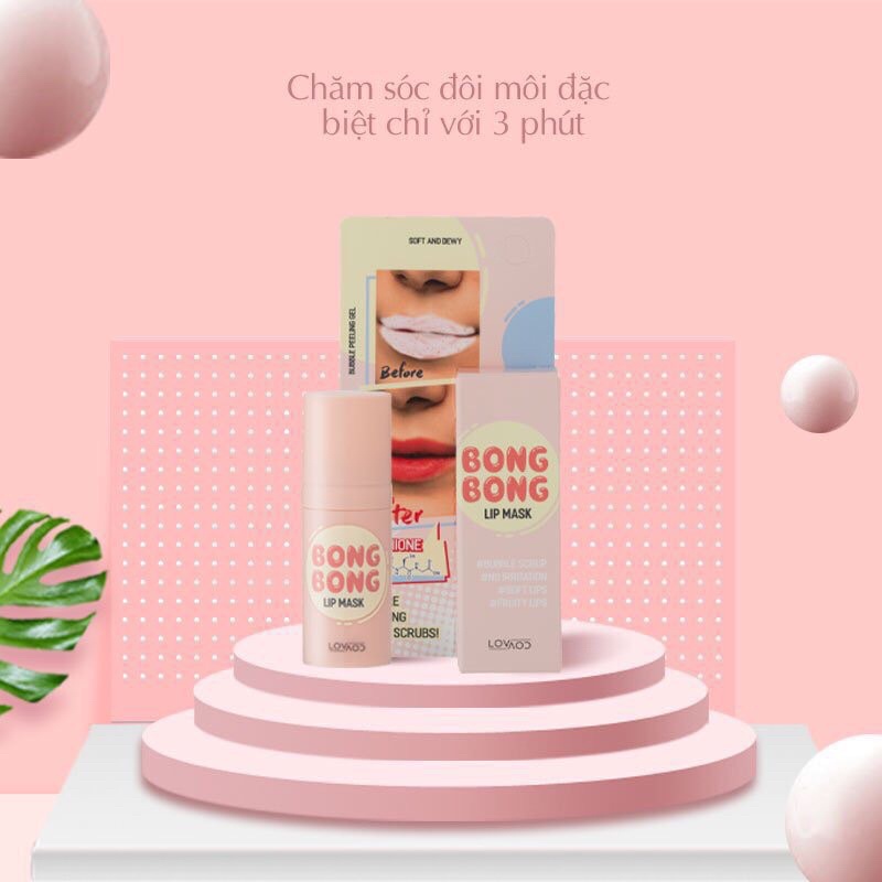 Tẩy Tế Bào Chết Sủi Bọt Cho Môi Lovcov Bong Bong Lip Mask