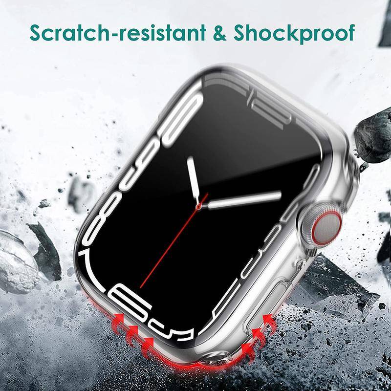 Bộ Ốp Bảo Vệ Màn Hình Bằng TPU Cho Apple Watch T500 FT50 FT30 q99 U78 + T5 W34 F10 T55 T5s W55 M33 C200