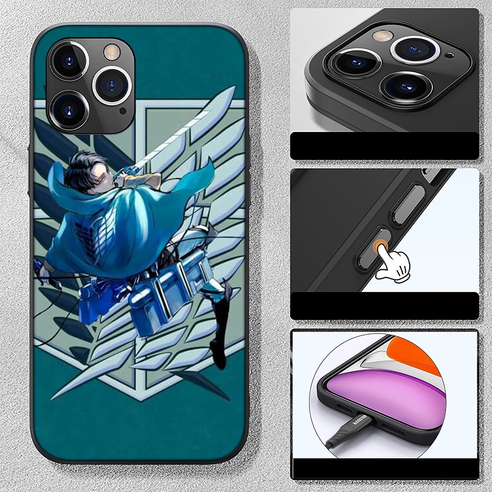 Ốp điện thoại silicon TPU mềm hình anime Attack on Titan cho Samsung A11 A12 4G A21S A31 A41 A51 A71 A81 A82 A91 XF30