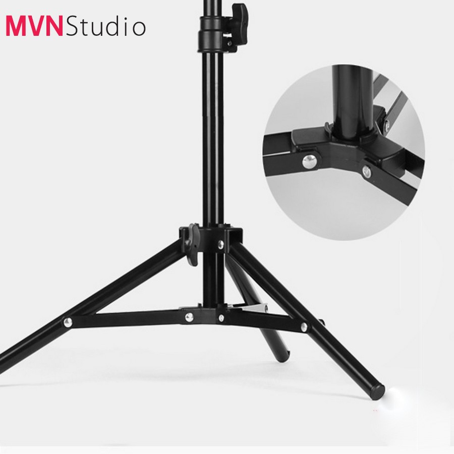 MVN Studio - Chân đèn livestream,chân đèn flash dùng chụp ảnh quay phim chiều cao 2m1 - hàng chính hãng Refutuna