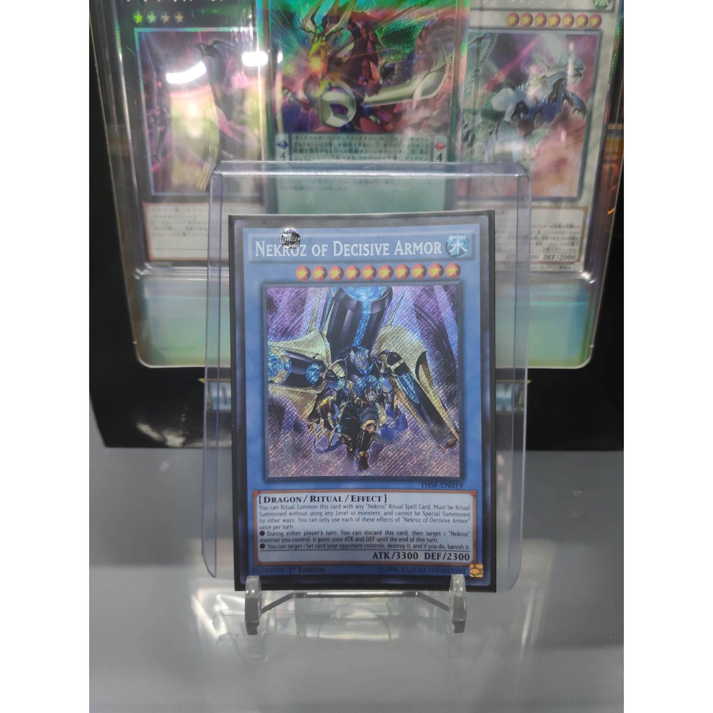 [ Dưa Hấu Yugioh ] Lá bài thẻ bài Nekroz of Decisive Armor – Secret Rare - Tặng bọc bài nhựa bảo quản
