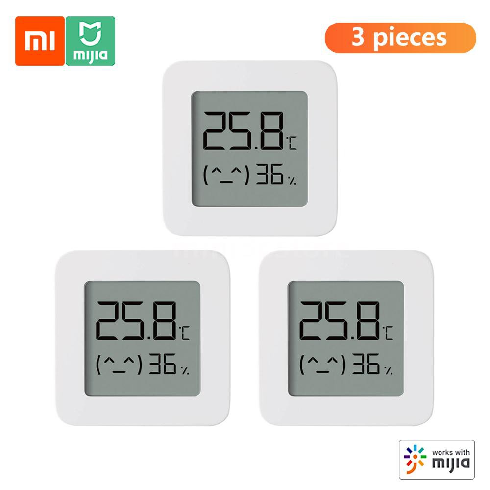 Bộ 1/3 Thiết Bị Đo Độ Ẩm Và Nhiệt Độ Không Dây Kỹ Thuật Số Thông Minh Xiaomi BT Thermometer 2 Với App Mijia