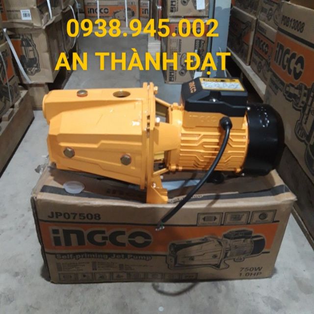 MÁY BƠM NƯỚC CHUYÊN DÙNG 1.0 HP INGCO MODEL: JP07508