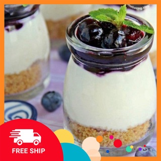 Hũ làm sữa chua, yaourt, caramen thủy tinh dày đẹp loại 100ml GDTA