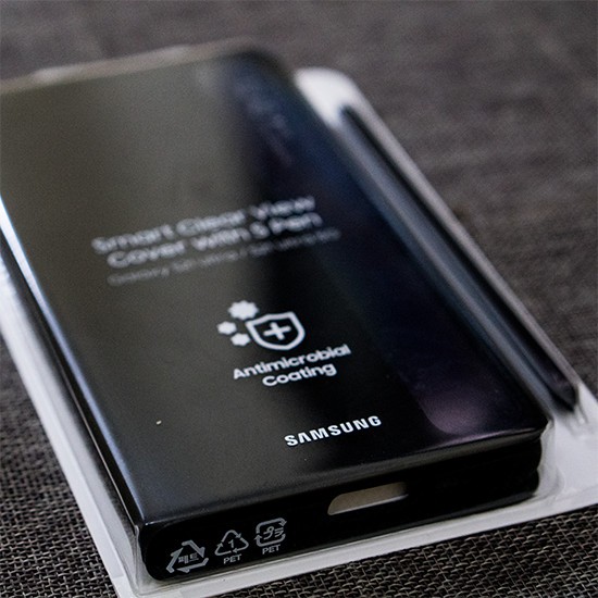 Bao Da Samsung Galaxy S21 Ultra Clearview Kèm S-Pen - Hàng Chính Hãng