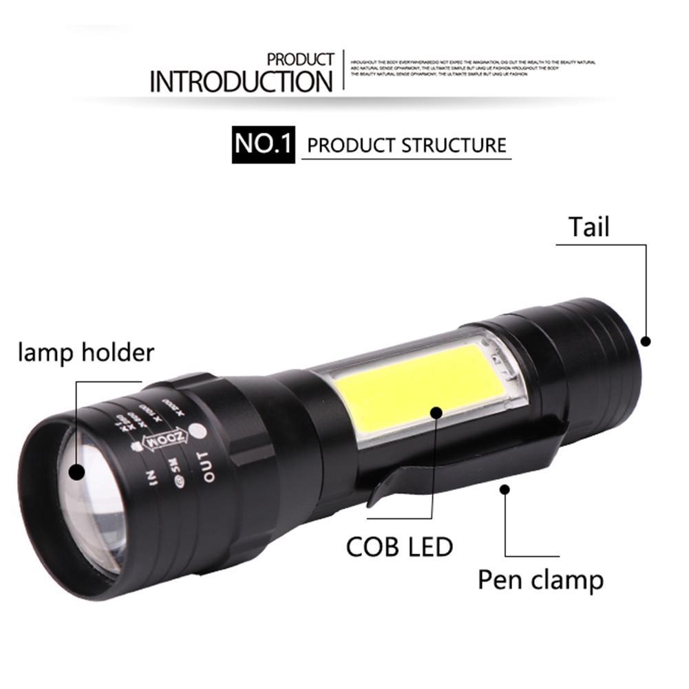 Đèn Pin T6 8000 Lumens 4 Chế Độ Sáng , Độ Sáng , Có Dây Sạc Usb | BigBuy360 - bigbuy360.vn