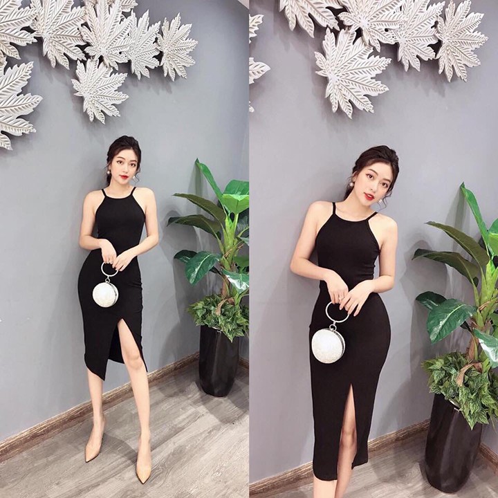 Đầm dự tiệc ❄ FREESHIP ❄ Váy body 2 dây cổ yếm thời trang XIXO - DAM0029 | BigBuy360 - bigbuy360.vn