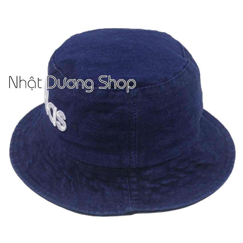 Nón bucket jean - Xanh jean đậm chất liệu vải Jeans oát mềm tạo cảm giác thoải mái cho các bạn nhỏ