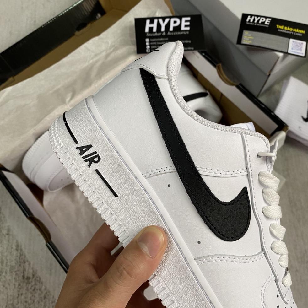 👟giaynambac👟Giày thể thao nam nữ Air Force 1 tắng vệt đen, AF1 tích đen cổ thấp, Full Bill tặng box bảo vệ ,hot mùa hè