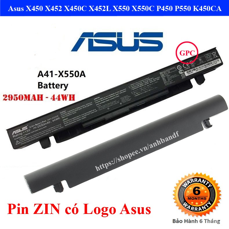 Pin laptop Asus A450 A550 F450 K450 K550 X450 X550 X550CA A41-X550 A41-X550A