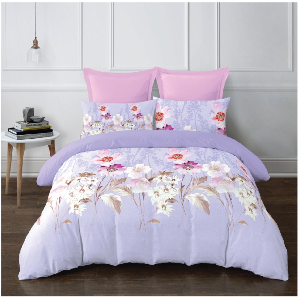 Bộ chăn ga gối Micro Satin NV Donna 1M6/1M8x2M + 20Cm