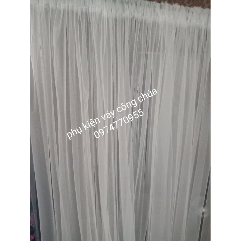 Rèm voan lưới đã may sẵn làm phông background Sinh nhật , cưới hỏi ...