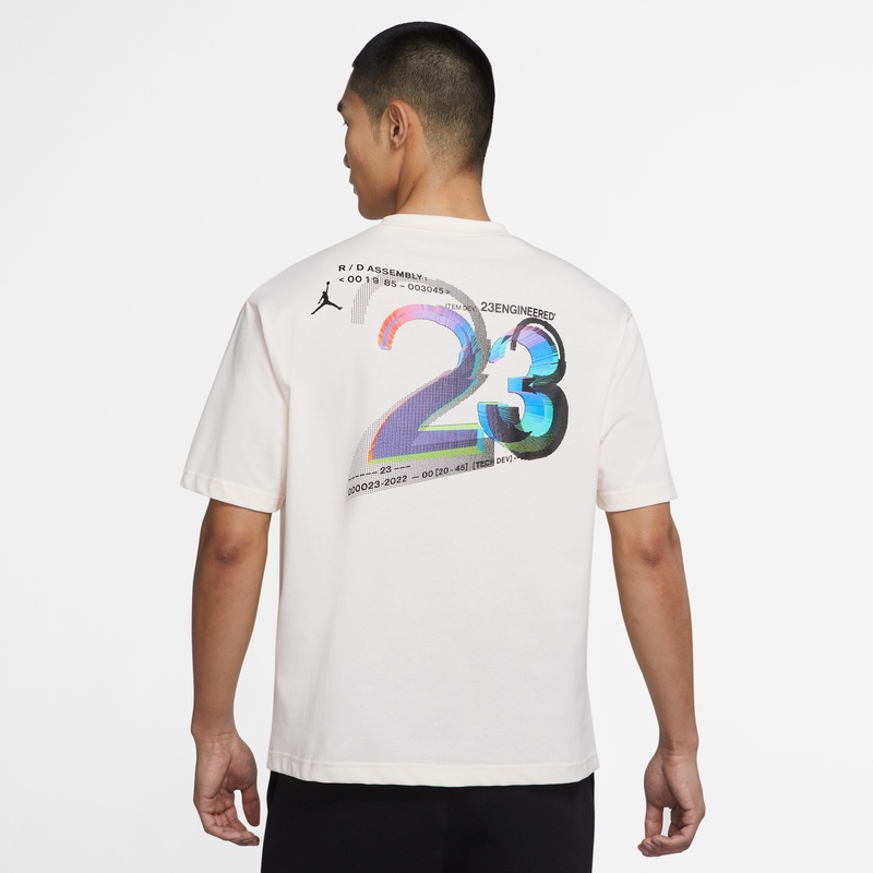 Áo Thun Tay Ngắn In Họa Tiết Bóng Rổ AJ Jordan 23 DM1419-901 Cho Nam